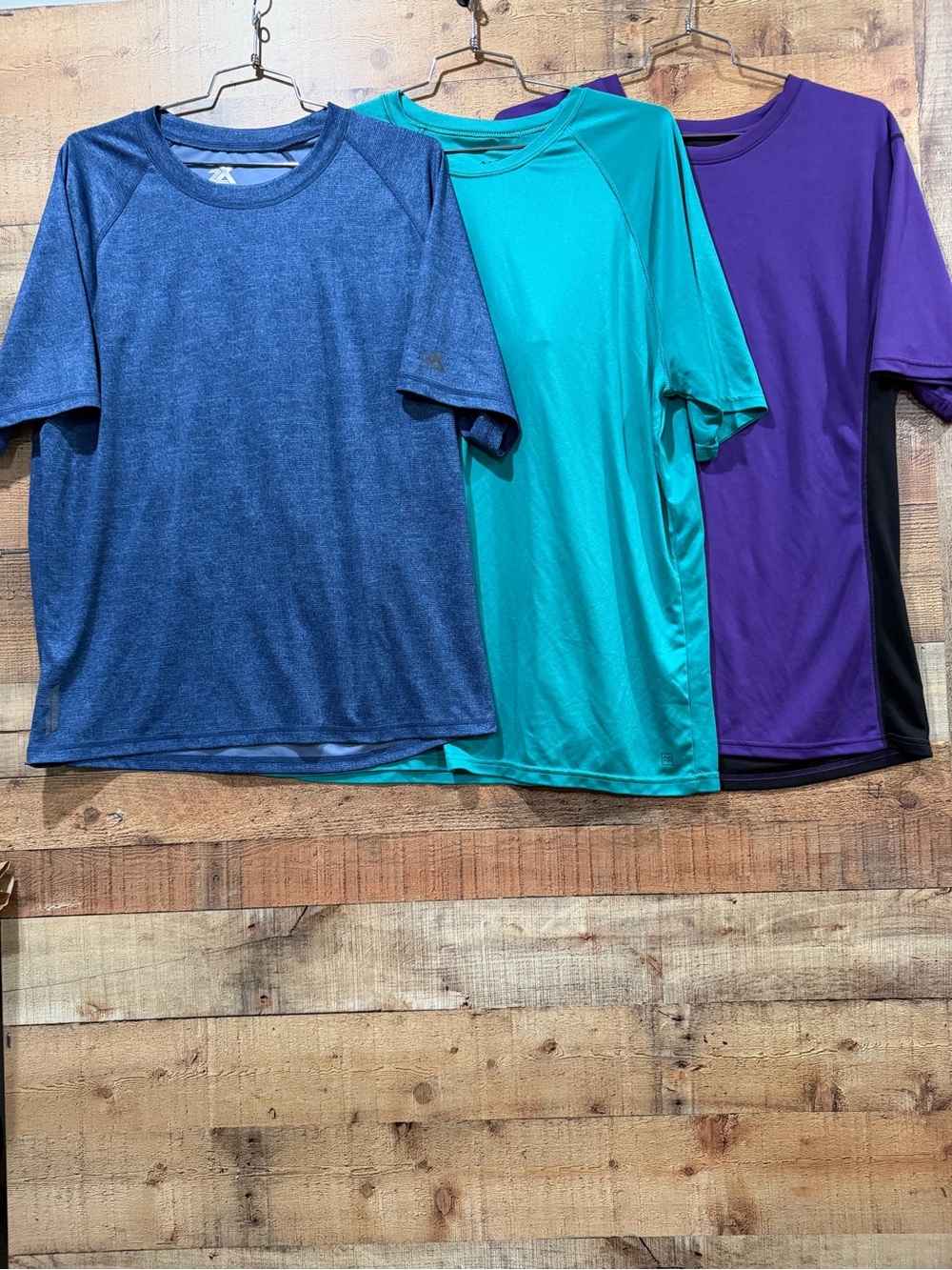 Three NWOT Short Sleeve Athletic Men’s Performance Shirts XXL